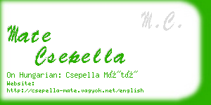 mate csepella business card